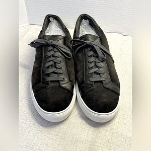 TO BOOT NEW YORK Men’s ALPHA Black suede low‎ top sneaker size 12